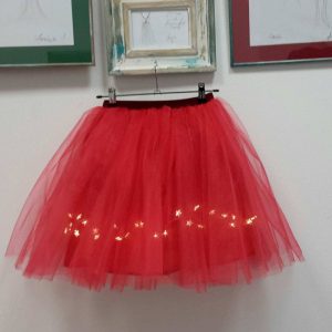 FUSTA DIN TULLE ROSU